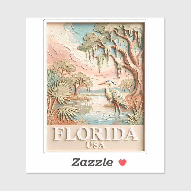 Florida Everglades Wildlife Bird Texture Landscape (Sheet)