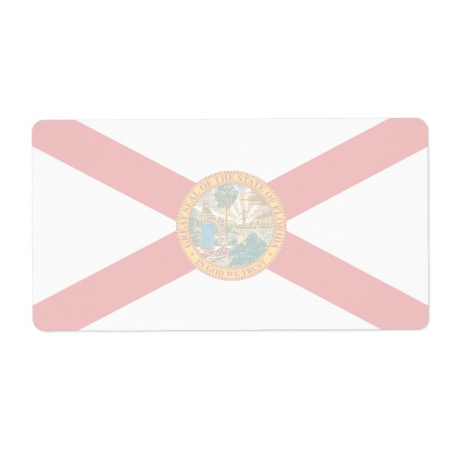 Florida Faint Flag Shipping Label (Front)