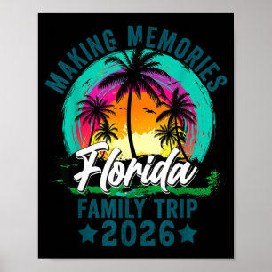Florida family trip 2026 summer family vacation poster