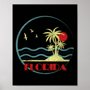 Florida Fl Citrus State Summer Miami Vibes Beach V Poster