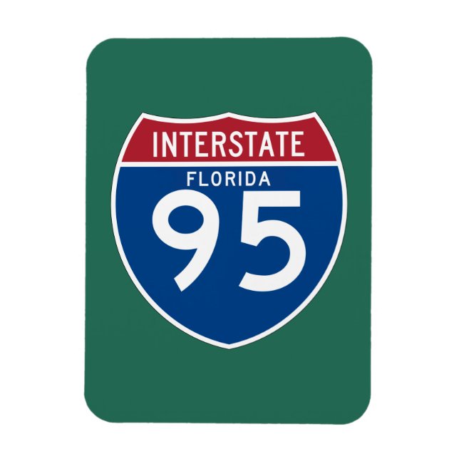 Florida FL I-95 Interstate Highway Shield - Magnet (Vertical)