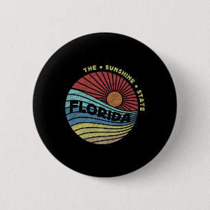 Florida Fl Summer Miami Vibes Beach Sunshine State 6 Cm Round Badge