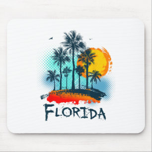 Florida Fl Summer Miami Vibes Beach Sunshine State Mouse Mat
