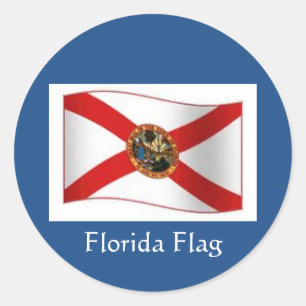 Florida Flag Classic Round Sticker
