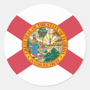 Florida Flag Classic Round Sticker