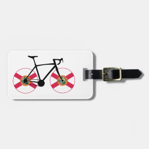 Florida Flag Cycling Luggage Tag