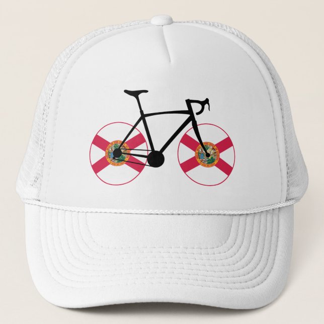 Florida Flag Cycling Trucker Hat (Front)