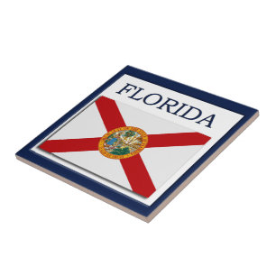 Florida Flag Design Tile