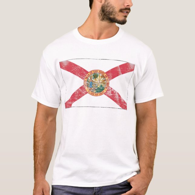 Florida Flag (Distressed) T-Shirt (Front)