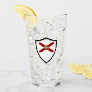 Florida flag glass