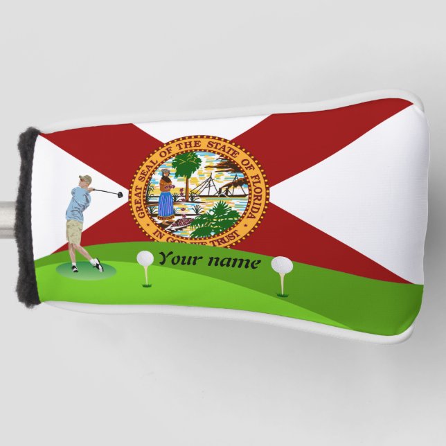 Florida flag golf head cover (Front)