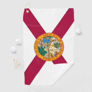 Florida flag golf towel