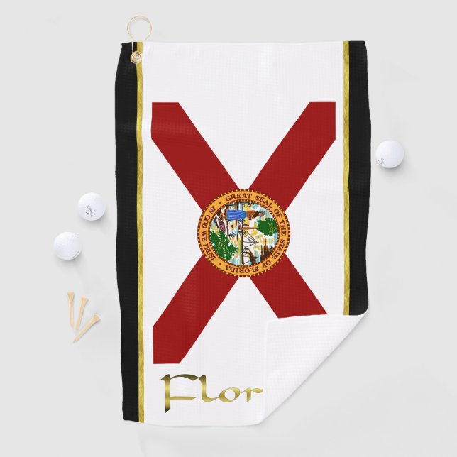 Florida flag golf towel (InSitu)