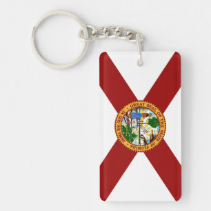 Florida flag key ring