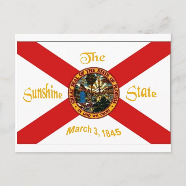 Florida Flag Postcard (Front)