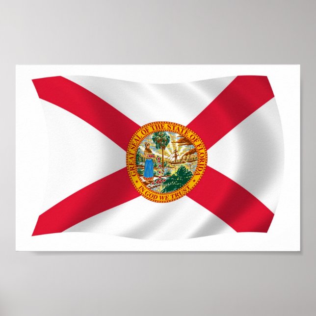 Florida Flag Poster Print (Front)