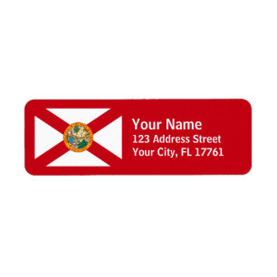 Florida Flag Return Address Labels