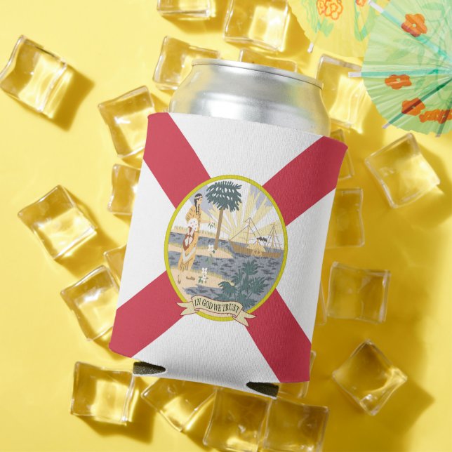 Florida Flag: The Sunshine State of Floridians Can Cooler (In Situ Summer)