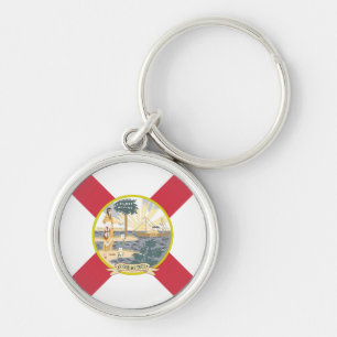 Florida Flag: The Sunshine State of Floridians Key Ring