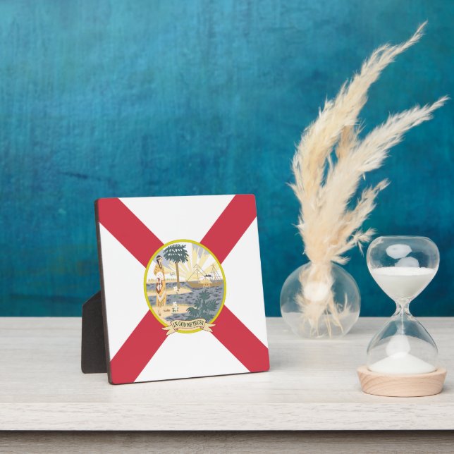 Florida Flag: The Sunshine State of Floridians Plaque (Insitu)