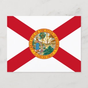 Florida Flag: The Sunshine State of Floridians Postcard