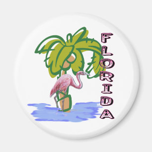 Florida Flamingo Magnet