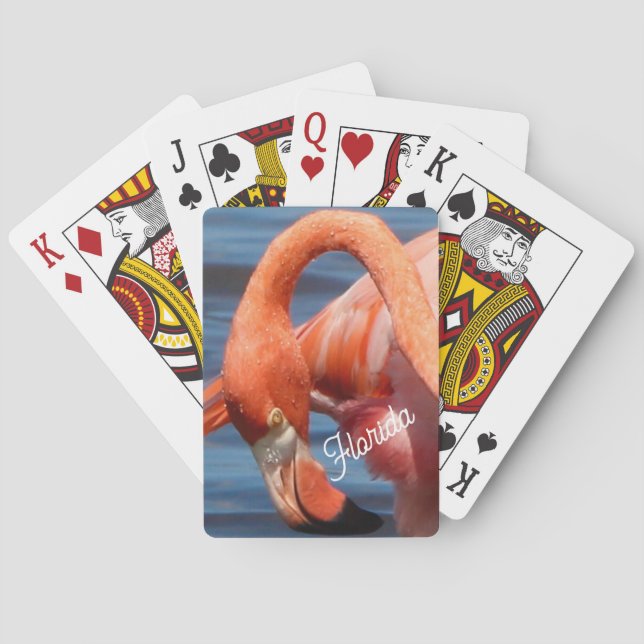 Florida Flamingo Playing Cards (Back)