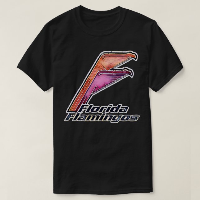 Florida Flamingos Team Tennis T-Shirt (Design Front)
