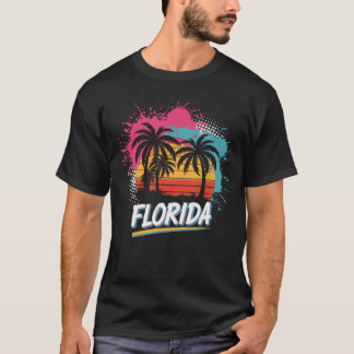 Florida Florida Beach Vacation Art Ocean Lovers T-Shirt