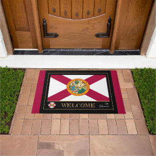 Florida & Florida Flag house mat /sport USA