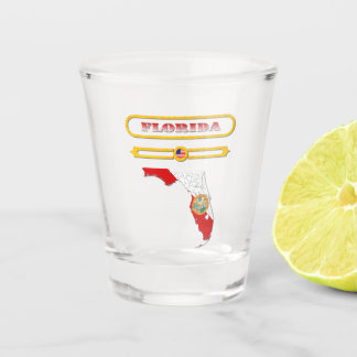 FLORIDA, FLORIDA MAP, USA. SAMER BRASIL SHOT GLASS
