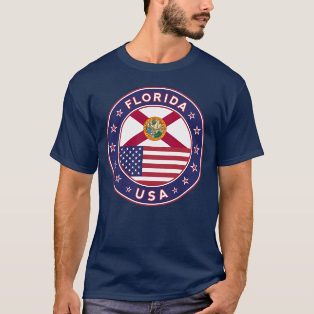 Florida, Florida t-shirt, blue T-Shirt (Front)