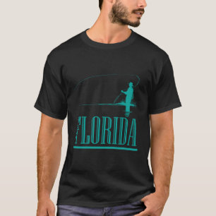 Florida Fly Fishing Fisherman Graphic T-Shirt