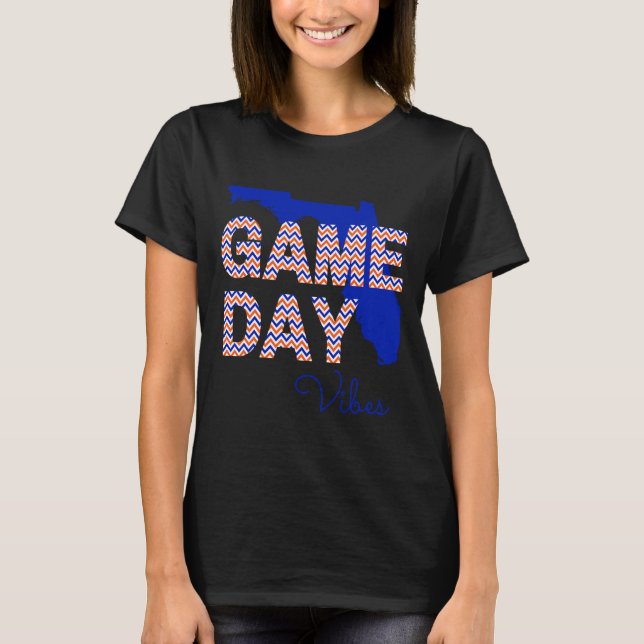 Florida Footll Game Day Vibes Fall Tailgate  T-Shirt (Front)