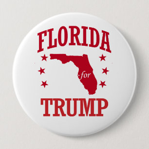FLORIDA FOR DONALD TRUMP 10 CM ROUND BADGE