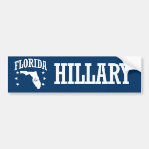 FLORIDA FOR HILLARY BUMPER STICKER