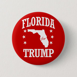 FLORIDA FOR TRUMP 6 CM ROUND BADGE