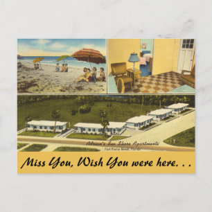 Florida, Ft. Pierce, Sea Shore Apartments Postcard