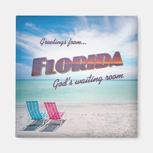 Florida funny fridge magnet