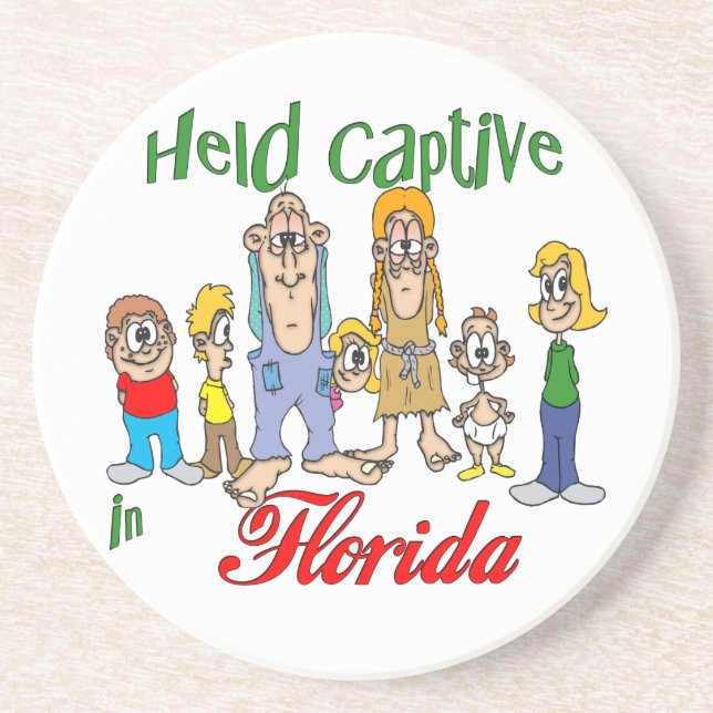 Florida Funny Trailer Park Sandstone Coaster (Front)