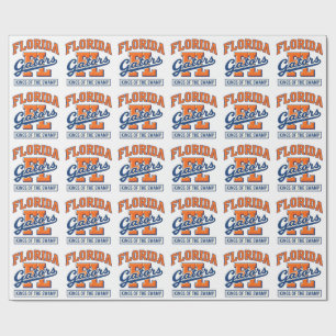 Florida Gators Kings of the Swamp Vintage College Wrapping Paper