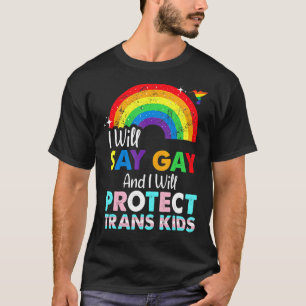 Florida Gay I Will Say Gay And I Will Protect Tran T-Shirt