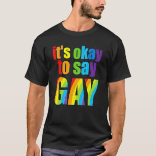 Florida Gay It's Okay To Say Gay Stay Proud Lgbtq T-Shirt