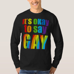 Florida Gay It's Okay To Say Gay Stay Proud Lgbtq T-Shirt