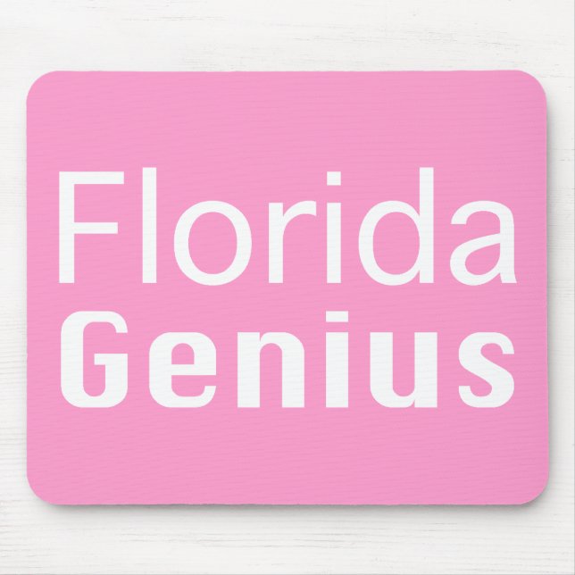 Florida Genius Gifts Mouse Mat (Front)