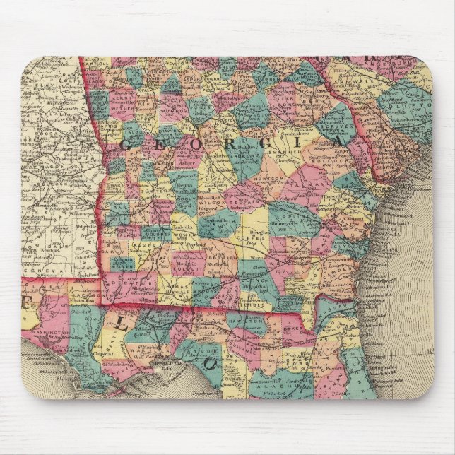 Florida, Georgia, and South Carolina 2 Mouse Mat (Front)