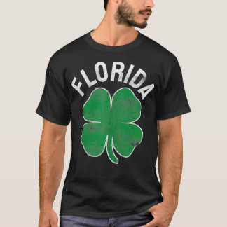 Florida Gift St Patricks Day Shamrock Irish Men Wo T-Shirt