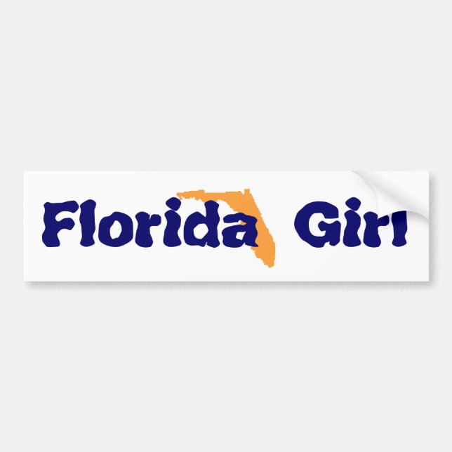 Florida Girl Bumper Sticker (Front)