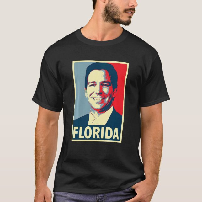 Florida  Gov Ron Desantis T-Shirt (Front)