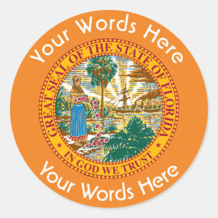 Florida Great Seal Custom Sticker